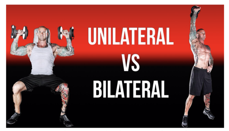 What is the difference between Unilateral and Bilateral Exercise?